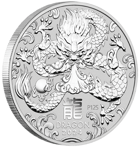 2024 Perth Mint Silver Lunar Dragon Coin 2oz