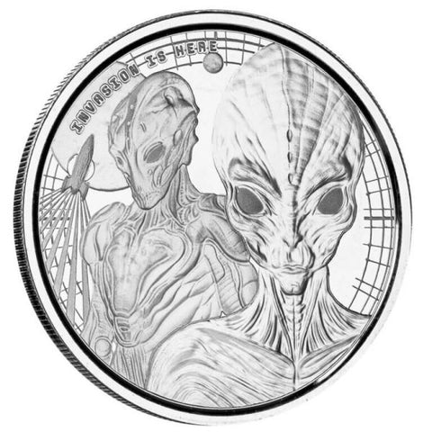 2023 Scottsdale Mint Silver Ghana Alien Coin 1oz