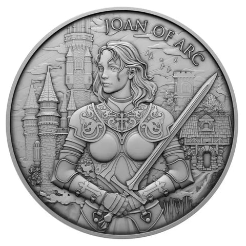 Legendary Warriors Joan of Arc Silver Round 1oz