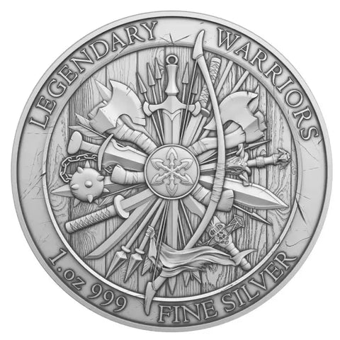 Legendary Warriors Joan of Arc Silver Round 1oz