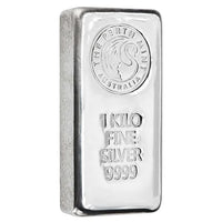 Perth Mint Silver Cast Bar 1kg (PRE-ORDER- 1 MONTH ESTIMATED DELIVERY)