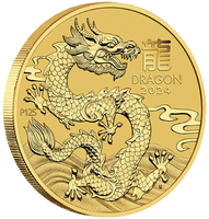 2024 Perth Mint Gold Lunar Dragon Coin 1/4oz