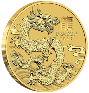 2024 Perth Mint Gold Lunar Dragon Coin 1/4oz