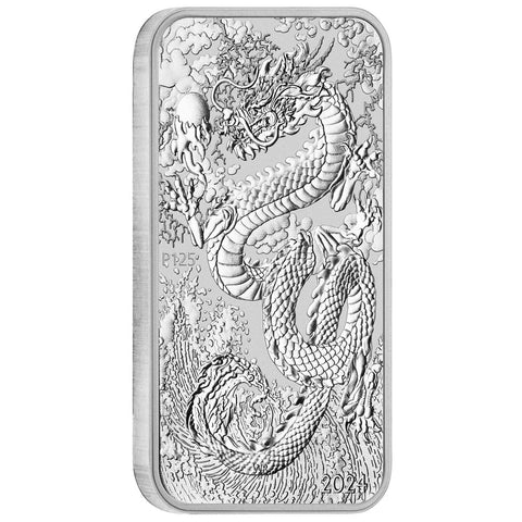 2024 Perth Mint Silver Rectangular Dragon Coin 1oz