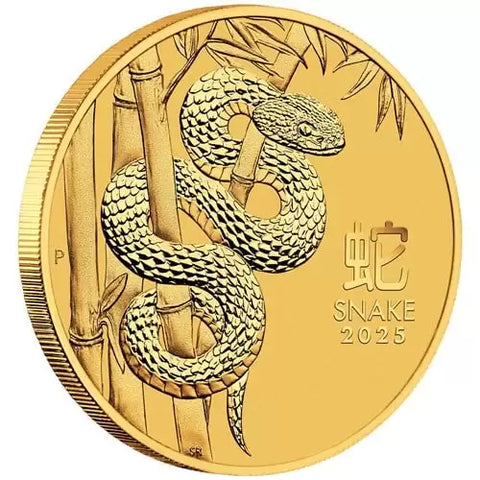 2025 Perth Mint Gold Lunar Snake Coin 1/4oz