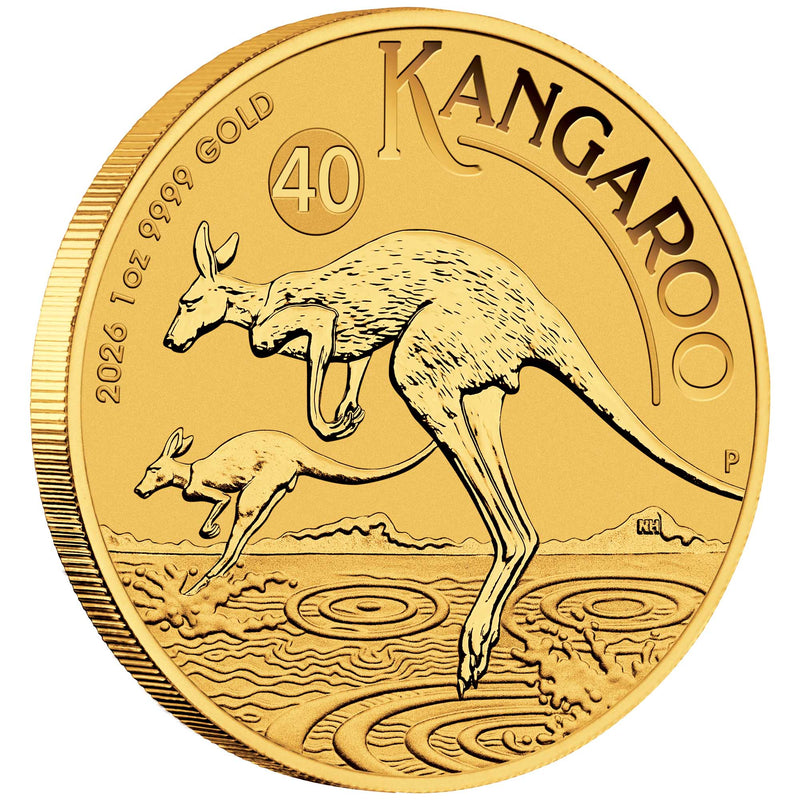 2026 Perth Mint Gold Kangaroo Coin 1oz