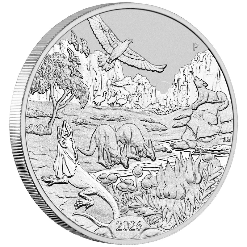 2026 Perth Mint Silver Wonders of Australia The Outback Coin 1oz