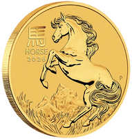 2026 Perth Mint Gold Lunar Horse Coin 1/10oz