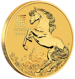 2026 Perth Mint Gold Lunar Horse Coin 1/10oz