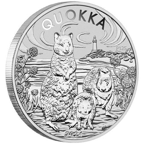 2024 Perth Mint Silver Quokka Coin 1oz