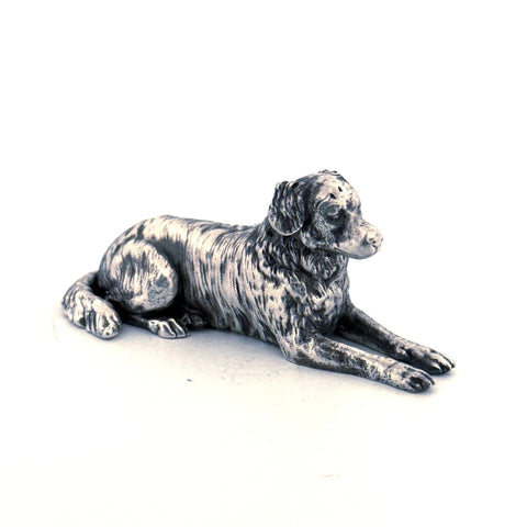 Australian Shepherd Dog Silver Statue 3oz