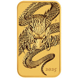 2025 Perth Mint Gold Rectangular Dragon Coin 1oz