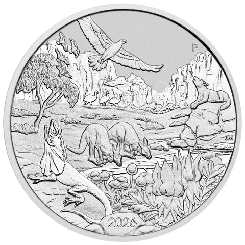 2026 Perth Mint Silver Wonders of Australia The Outback Coin 1oz