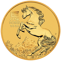 2026 Perth Mint Gold Lunar Horse Coin 1/10oz
