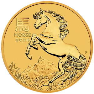 2026 Perth Mint Gold Lunar Horse Coin 1/10oz