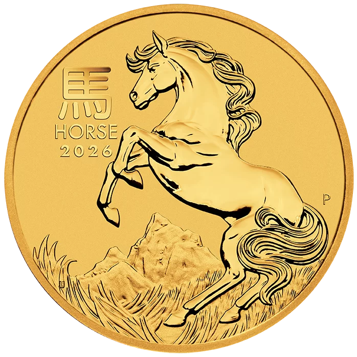 2026 Perth Mint Gold Lunar Horse Coin 1/10oz