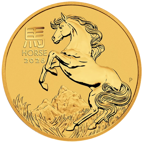 2026 Perth Mint Gold Lunar Horse Coin 1/10oz