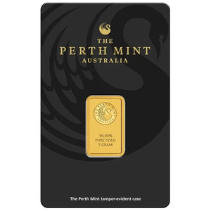 Perth Mint Minted Gold Bar 5g