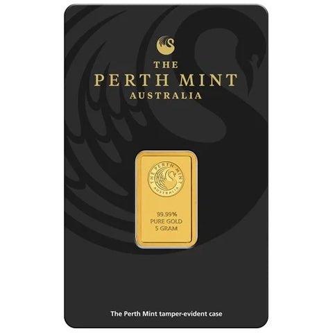 Perth Mint Minted Gold Bar 5g
