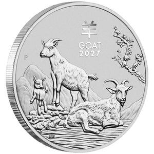 2027 Perth Mint Silver Lunar Goat Coin 1kg