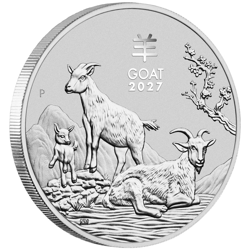 2027 Perth Mint Silver Lunar Goat Coin 1kg