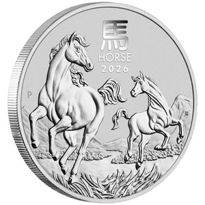 2026 Perth Mint Silver Lunar Horse Coin 1/2oz