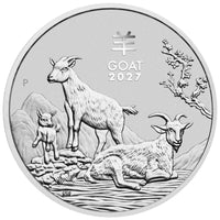 2027 Perth Mint Silver Lunar Goat Coin 1oz