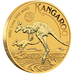 2026 Perth Mint Gold Kangaroo Coin 1/4oz