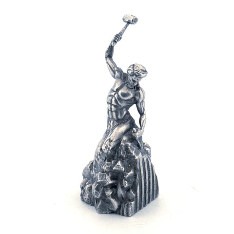 A Self Made Man Silver Statue 3oz