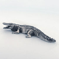 Crocodile Silver Statue 3oz