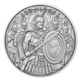 Legendary Warriors Leonidas Silver Round 1oz