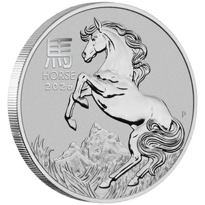 2026 Perth Mint Platinum Lunar Horse Coin 1/10oz