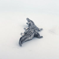 Crocodile Silver Statue 3oz