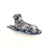 Australian Shepherd Dog Silver Statue 3oz