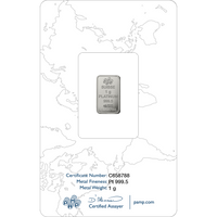PAMP Platinum Fortuna Minted Bar 1g