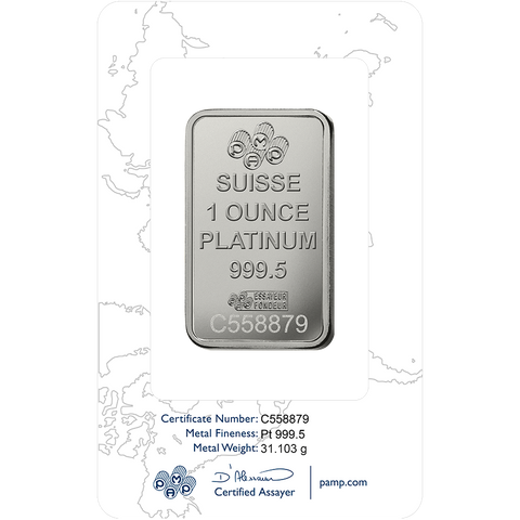 PAMP Platinum Fortuna Minted Bar 1oz