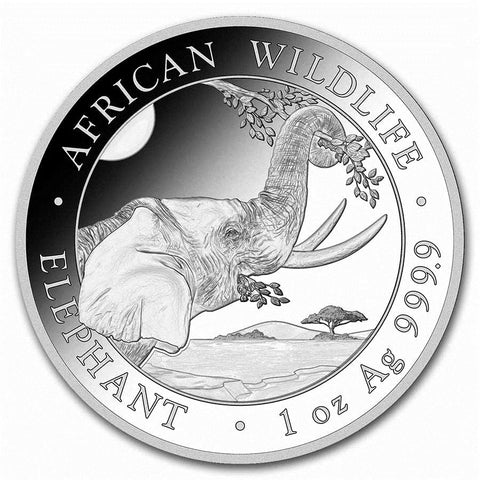 2023 Somalia Silver Elephant Coin 1 oz