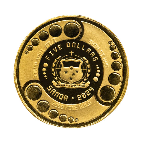 2024 Scottsdale Mint Gold Alien Coin 1/10oz