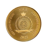2025 Gibraltar Lady Justice Gold Coin 1oz