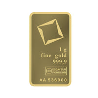 Valcambi Gold Minted Bar 1g