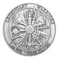Legendary Warriors Spartacus Silver Round 1oz