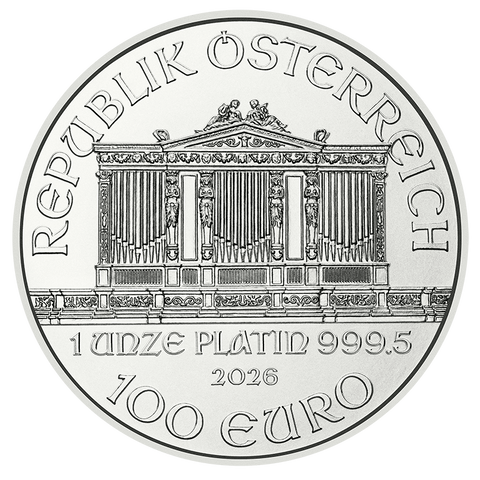2026 Austrian Mint Platinum Philharmonic Coin 1oz