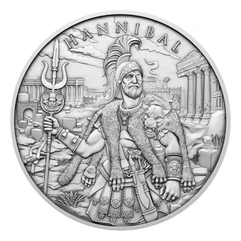 Legendary Warriors Hannibal Silver Round 1oz