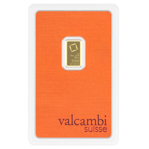 Valcambi Gold Minted Bar 1g