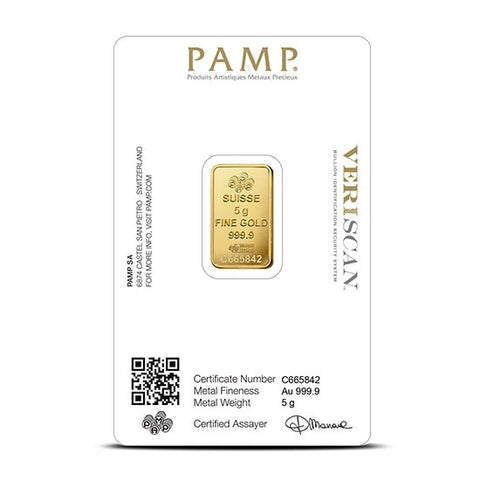 PAMP Gold Fortuna Minted Bar 5g
