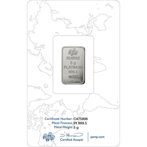 PAMP Platinum Fortuna Minted Bar 5g