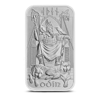 Royal UK Mint Silver Norse Gods Odin Minted Bar 1oz