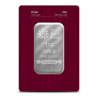 Royal UK Mint Silver Norse Gods Odin Minted Bar 1oz