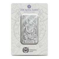 Royal UK Mint Silver Norse Gods Odin Minted Bar 1oz