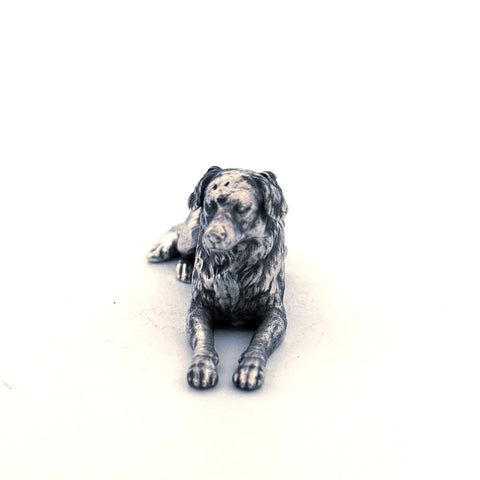 Australian Shepherd Dog Silver Statue 3oz